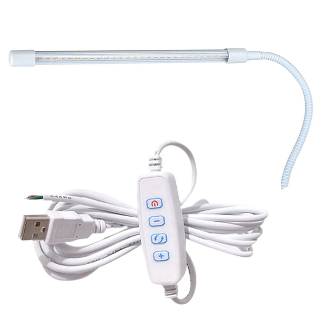 LED-Schreibtischlampe mit Clip für Lesetisch weiß