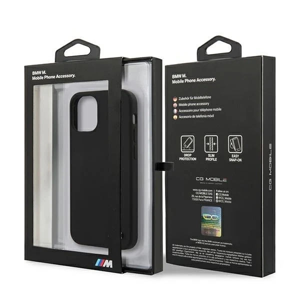 Etui BMW BMHCP12SMSILBK do iPhone 12 mini 5,4" hardcase Silicone M Collection