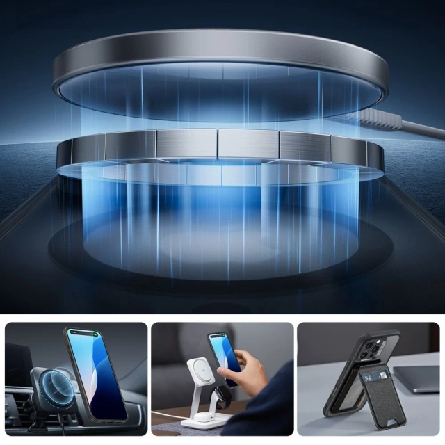 Etui ESR Classic Pro Set MagSafe iPhone 16 Pro Max Czarny Frosted