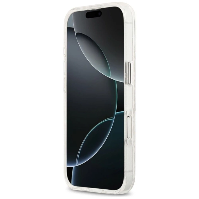 Etui Ochronne do iPhone 17 Karl Lagerfeld IML Glitter K&C Heads MagSafe Szary