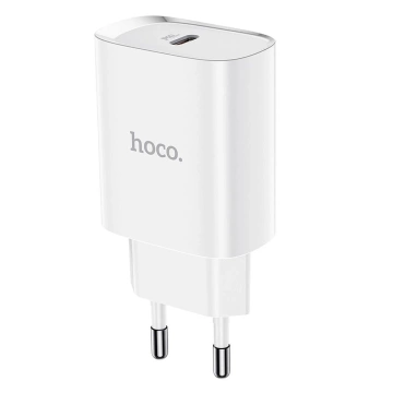 HOCO Typ C PD 20W N14 nástěnná nabíječka bílá