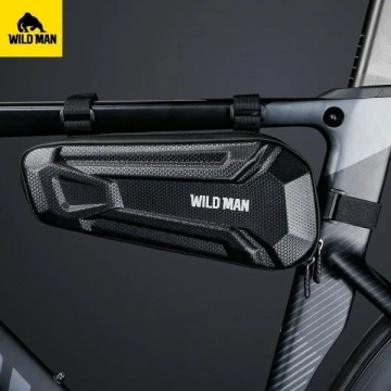 Сумка на велосипед Wildman XT9 XL, водонепроникний, чорний колір, 1.8 л
