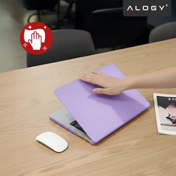 Schutzhülle für Apple MacBook Air 13" / 13,3" (2018–2021) (M1 A2337/A2179/A1932) – Flexible, matte Schutzhülle, leicht und robust – Alogy AirGuard™ Lila