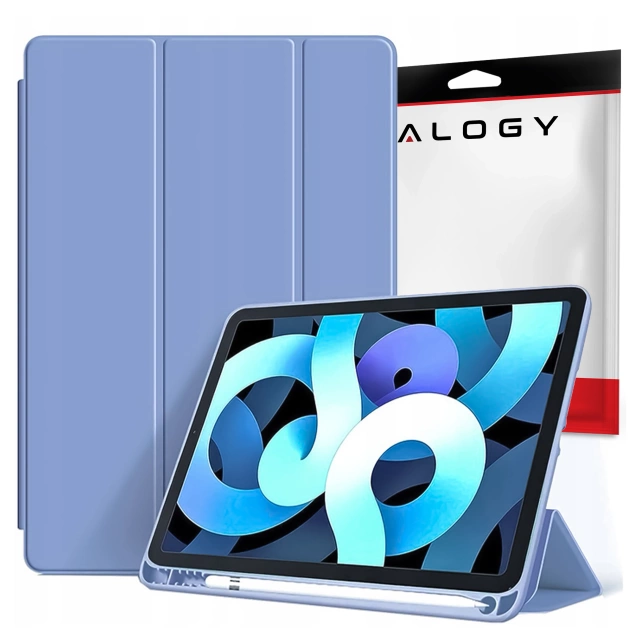 Hülle für Apple iPad 10.2 9 Gen 8/7 2021/2020/2019 Smart Pencil Case Alogy TPU Tablet Cover Blaues Glas