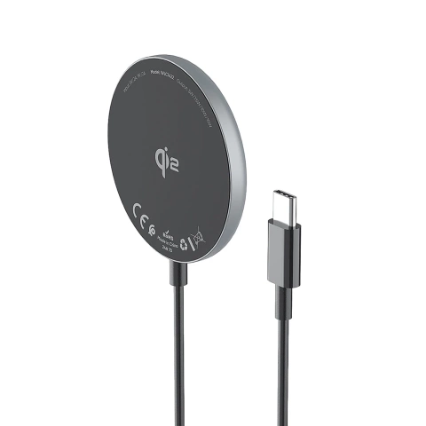 Wozinsky 15W Wireless Qi2 Magnetic Induction Charger - Black
