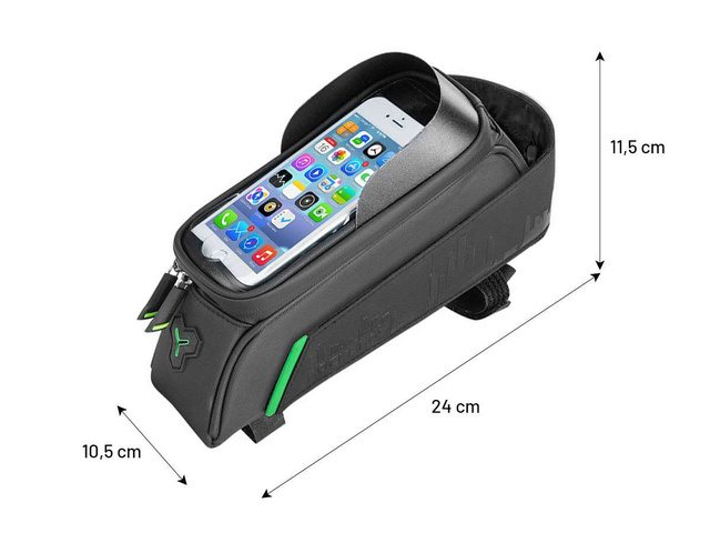 Beuteltasche für Fahrradrahmenhalter RockBros 029-1BK Schwarz