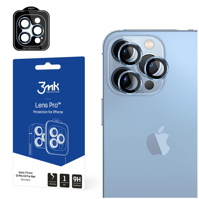 3mk Lens Protection Pro Phone Lens Protector Glass для Apple iPhone 13 Pro / 13 Pro Max Sierra Blue