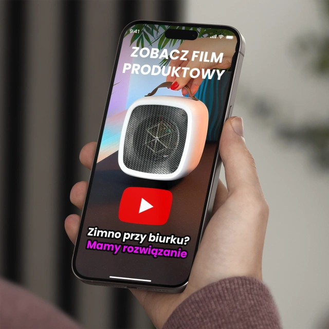 Elektroheizung Farelka Heizlüfter Mini 500W Heizung Schreibtischheizung für Alogy weiß