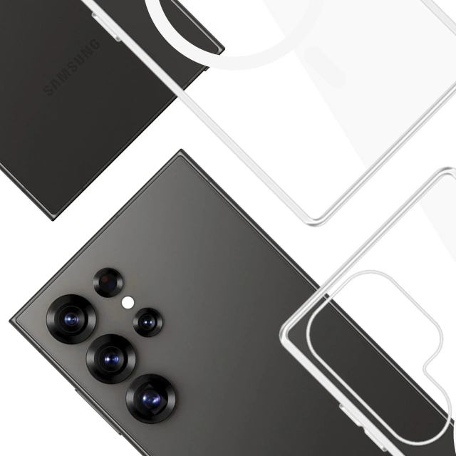 Etui für Samsung Galaxy S25 Ultra 3mk Clear MagCase MagSafe Transparent