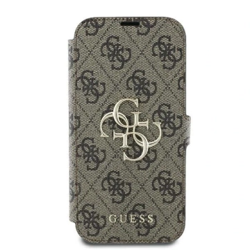 Guess GUBKP16M4GMGBR iPhone 16 Plus 6.7" brown book 4G Metal Logo