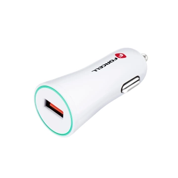 Ładowarka samochodowa Forcell Quick Charge 3.0 2.4A Biała