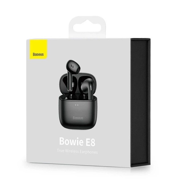 Baseus E8 Wireless Bluetooth 5.0 TWS Ohrhörer Wasserdicht IPX5 Schwarz (NGE8-01)