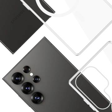 Puzdro pre Samsung Galaxy S25 Ultra 3mk Clear MagCase MagSafe Transparent