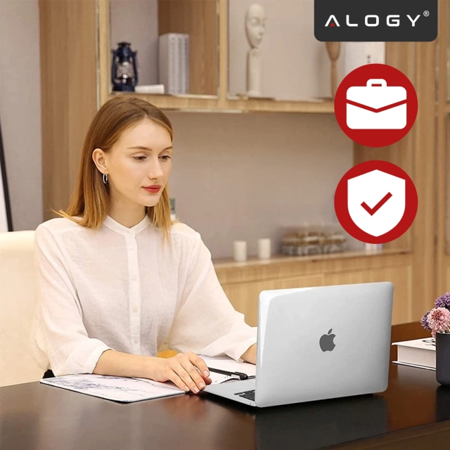 Etui Alogy Hard Case für Apple Macbook Air 13 2022 M2 A2681 13,6" Przezroczyste