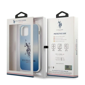Pouzdro na telefon US Polo Gradient Collection iPhone 12 mini 5,4". modrá/modrá