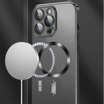 Etui Wozinsky Electroplated MagSafe do Samsung Galaxy S24 FE Srebrne