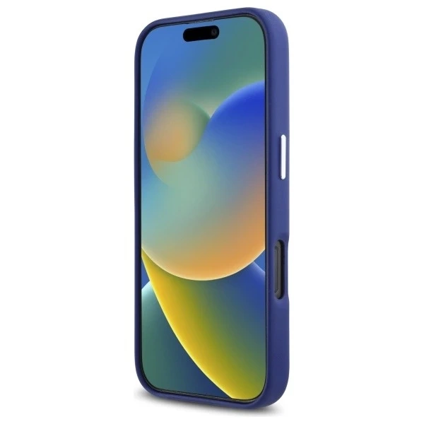 Karl Lagerfeld Hülle für iPhone 16 Pro Max 6,9" Blau MagSafe Hardcase FW Metallplatte