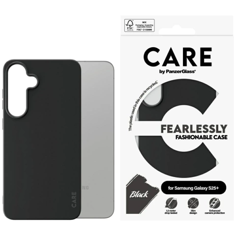 Чохол CARE для Samsung Galaxy S25 від PanzerGlass Fashion Black