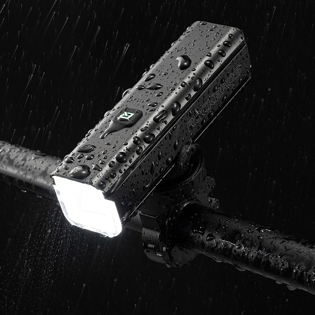 RockBros cyklistické svetlo LED svietidlo na bicykel RHL1000 vodotesné svetlo na riadidlá 1000LM LED svetlomet
