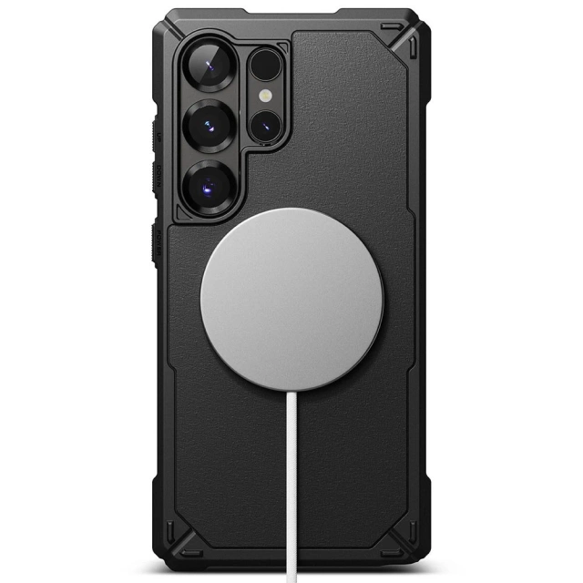 Etui für Samsung Galaxy S25 Ultra Schwarz Ringke Rugged Gear Magnetic MagSafe