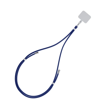 Univerzální šňůrka na chytrý telefon 3mk EasyClip tmavě modrá (stříbrná)