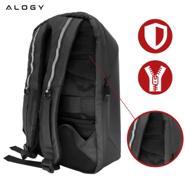 Alogy Plug Extender rozbočovač zásuvek rozbočovač adaptér prodlužovací kabel s indukční nabíječkou Qi 4x EU zástrčka 4x USB 2x USB-C Černá