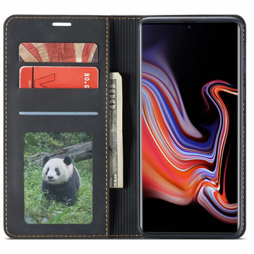 Čierne flipové puzdro Alogy Leather Samsung Galaxy S22 Plus