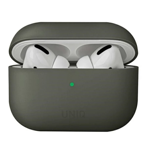 Protective case for UNIQ earphones case Lino for Apple AirPods Pro Silicone grey/grey moss