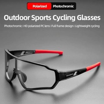 Fahrradbrille mit Rockbros 10161 Photochrom