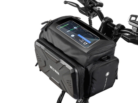 Case bag bicycle pannier bicycle holder Wildman Bag GS6 4l 7 inches Black