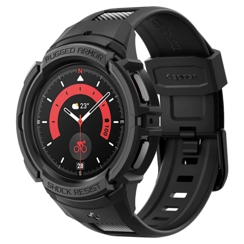 Oblečenie Spigen Rugged Armor "Pro" do Samsung Galaxy Watch 5 Pro (45 mm) Black