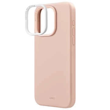 UNIQ pouzdro Lino Hue pro iPhone 15 Pro Max 6,7" Magclick Charging růžová/červená růžová