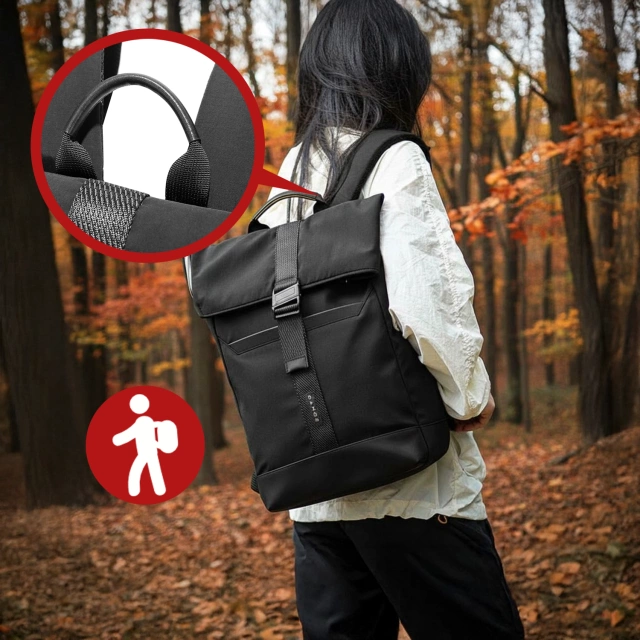 Водонепроникний рюкзак Bange для ноутбука 15.6", city traveler, 45х30х16 см, для роботи, літака, чоловічий, жіночий, з USB портом Чорний