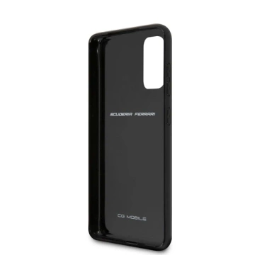 Pevné puzdro Ferrari pre Samsung Galaxy S20 black/black Carbon Heritage