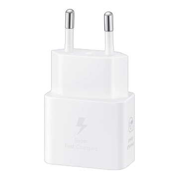 Оригінальний настінний зарядний пристрій Samsung EP-T2510NWE Fast Charging PowerDelivery PD 25W White