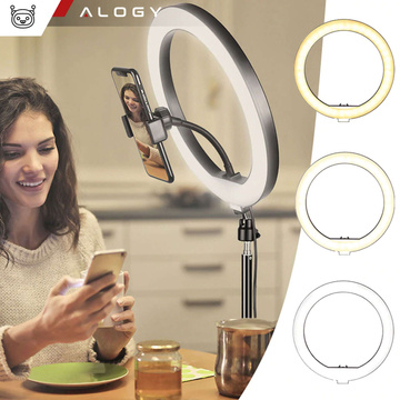 Alogy Ring A33 photographic ring lamp for makeup photos tripod