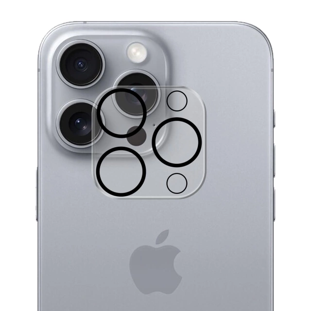 Hybridní sklo na fotoaparát pro Apple iPhone 16 Pro / 16 Pro Max Lens Protector 3mk Lens Pro Full Cover obrněná ochrana fotoaparátu