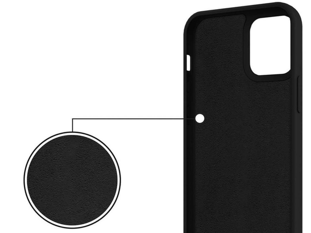 Ring Ultra Slim Alogy Silicone Case for iPhone 12/ 12 Pro 6.1 Black