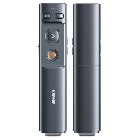 Baseus Orange Dot multifunction presentation remote control with laser pointer (gray)