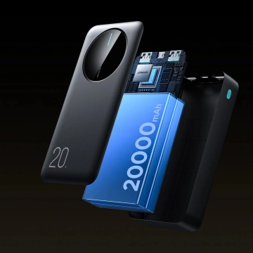 Powerbank Joyroom 20000mAh 2.4A 2x USB-A 1x USB-C - чорний