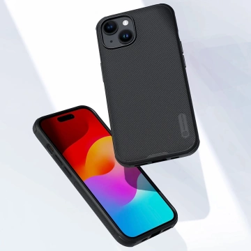 Magnetické puzdro Nillkin Super Frosted Shield Pro pre iPhone 15 - čierne