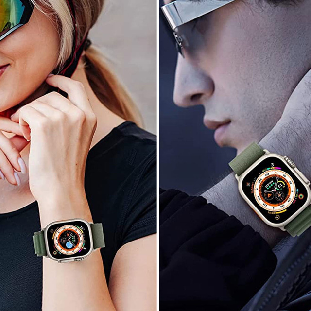 Pasek do zegarka Alogy Sport Strap do Apple Watch 4/5/6/7/8/SE/Ultra (42/44/45/49mm) Zielony