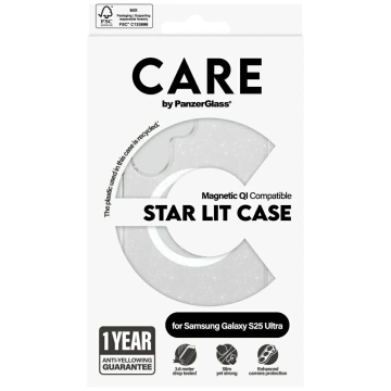 Чохол для Samsung Galaxy S25 Ultra CARE від PanzerGlass Flagship Urban Combat StarLight White QI