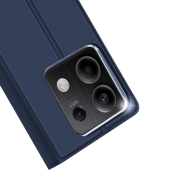 Puzdro Dux Ducis Skin Pro s chlopňou a slotom na kartu pre Xiaomi Redmi Note 13 5G - modré
