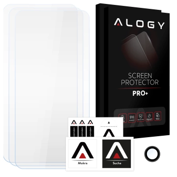 Alogy Glass Pack 3x Tvrdené sklo na displej 9h Sklo na objektív pre Apple iPhone 14 Pro