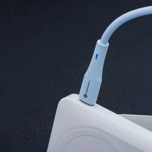 Kabel USB-C – USB-C 100W Forcell F-Energy Silicone 1 m C347 niebieski