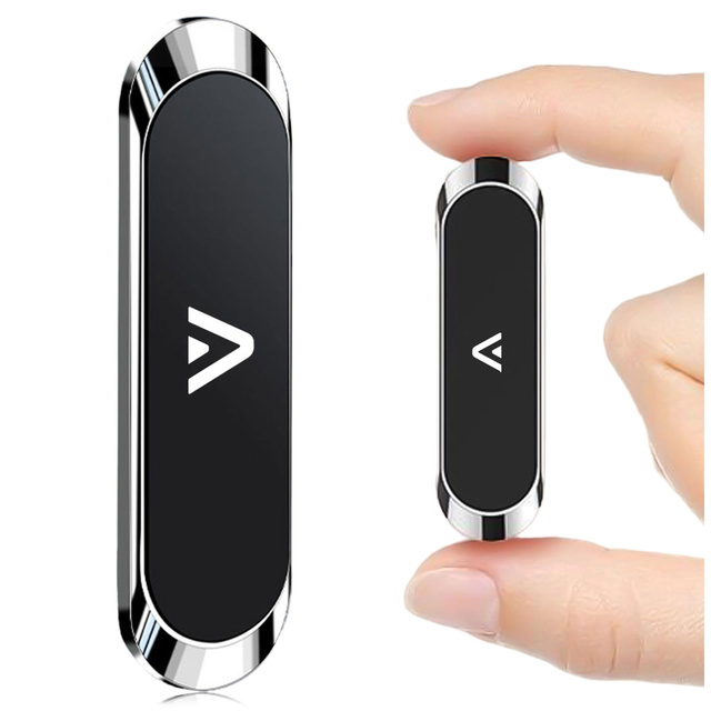 Car holder x2, Alogy set, magnetic, self-adhesive, black