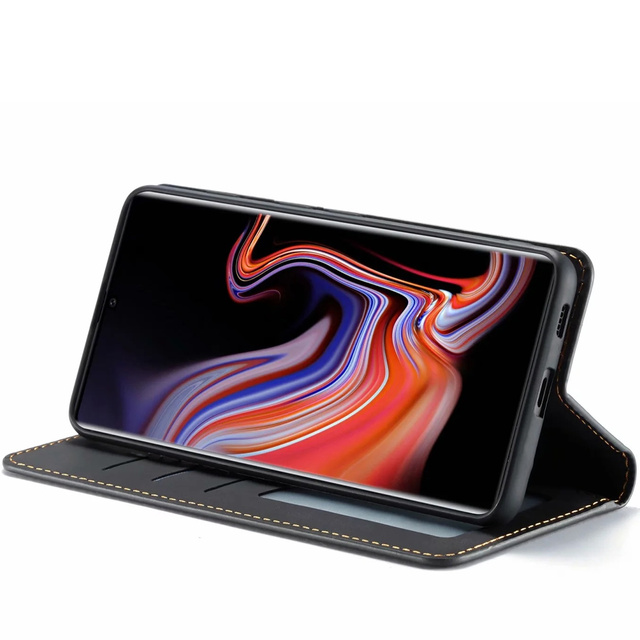 Čierne flipové puzdro Alogy Leather Samsung Galaxy S22 Plus