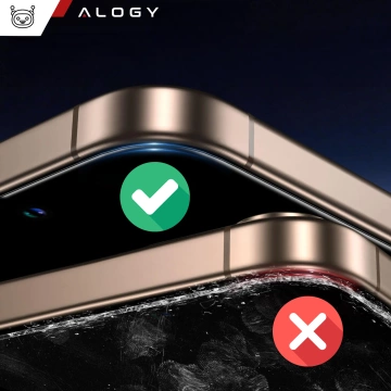 Sada 3 v 1 hybridných sklenených puzdier pre Apple iPhone 16 Pro, ochranné puzdro Hybrid MagSafe s ochranou šošovky, 2x ochranný kryt z tvrdeného skla pre telefón Alogy 3 v 1, námornícka modrá