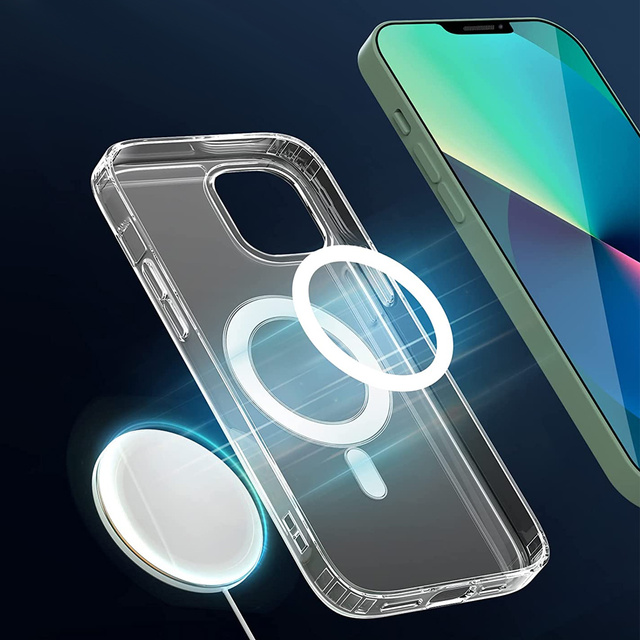 Чохол MagSafe Alogy Ultra Slim Mag для зарядних пристроїв Qi для iPhone 13 Mini Transparent